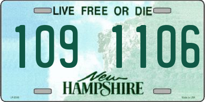NH license plate 1091106