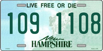 NH license plate 1091108