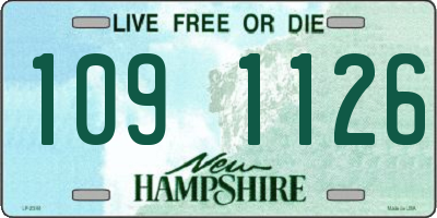 NH license plate 1091126