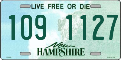 NH license plate 1091127