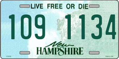 NH license plate 1091134