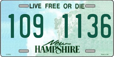NH license plate 1091136