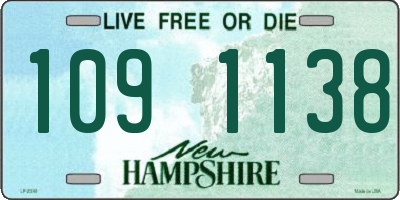 NH license plate 1091138