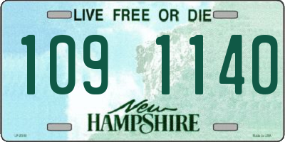 NH license plate 1091140