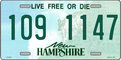 NH license plate 1091147