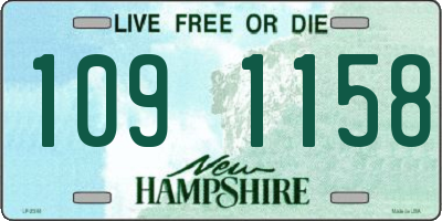 NH license plate 1091158