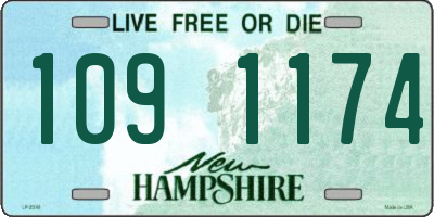 NH license plate 1091174