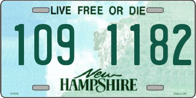 NH license plate 1091182