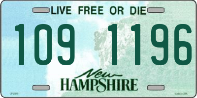 NH license plate 1091196