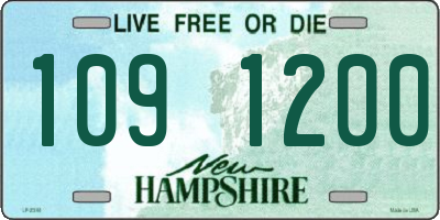 NH license plate 1091200