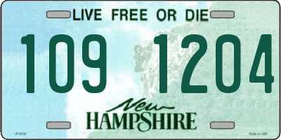 NH license plate 1091204