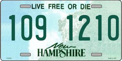 NH license plate 1091210