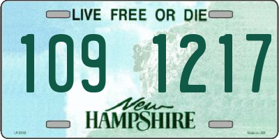 NH license plate 1091217