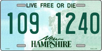 NH license plate 1091240