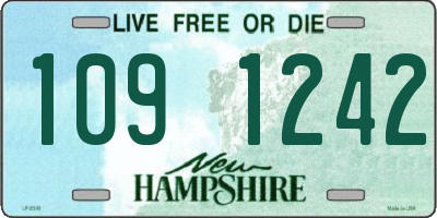 NH license plate 1091242