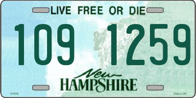 NH license plate 1091259