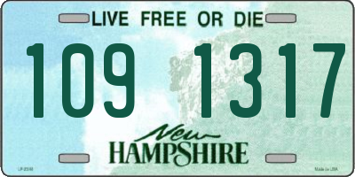 NH license plate 1091317
