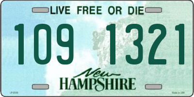 NH license plate 1091321