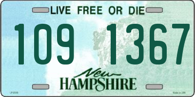 NH license plate 1091367