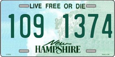 NH license plate 1091374