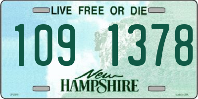 NH license plate 1091378