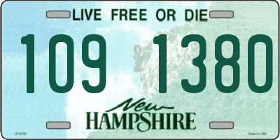 NH license plate 1091380