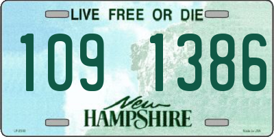 NH license plate 1091386