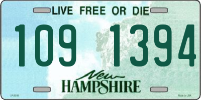 NH license plate 1091394