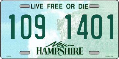 NH license plate 1091401