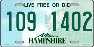 NH license plate 1091402