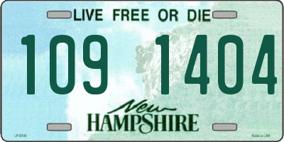 NH license plate 1091404