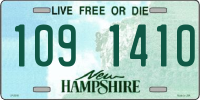 NH license plate 1091410