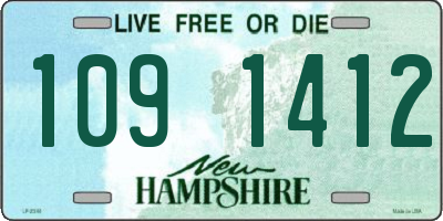 NH license plate 1091412