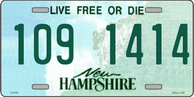 NH license plate 1091414