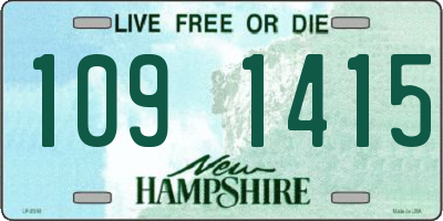 NH license plate 1091415