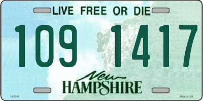 NH license plate 1091417