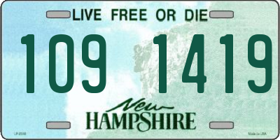 NH license plate 1091419
