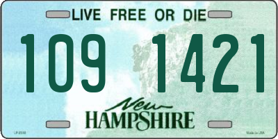 NH license plate 1091421