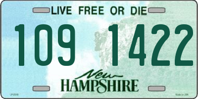 NH license plate 1091422