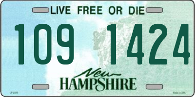 NH license plate 1091424