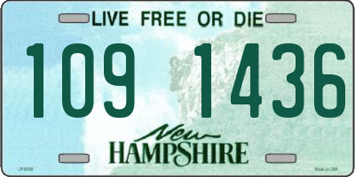 NH license plate 1091436