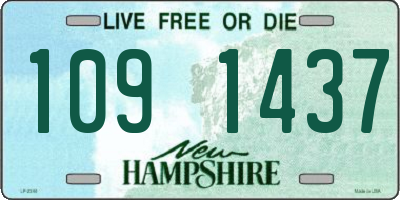 NH license plate 1091437
