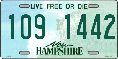 NH license plate 1091442