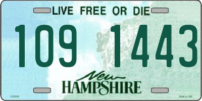 NH license plate 1091443