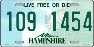 NH license plate 1091454