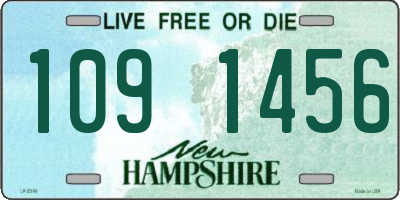 NH license plate 1091456