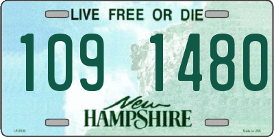 NH license plate 1091480