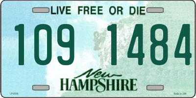 NH license plate 1091484