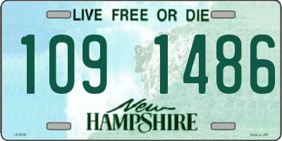 NH license plate 1091486