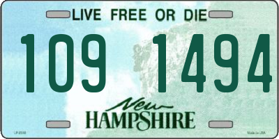 NH license plate 1091494